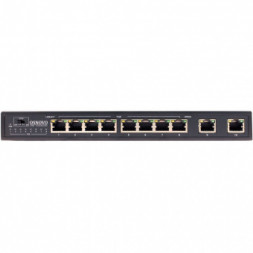 8-портовый неуправляемый PoE коммутатор OSNOVO SW-20820/B (96W) Fast Ethernet